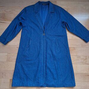 Willow Ridge Vintage Swing Coat - Tent Coat / Blue Denim Size XLP Women's